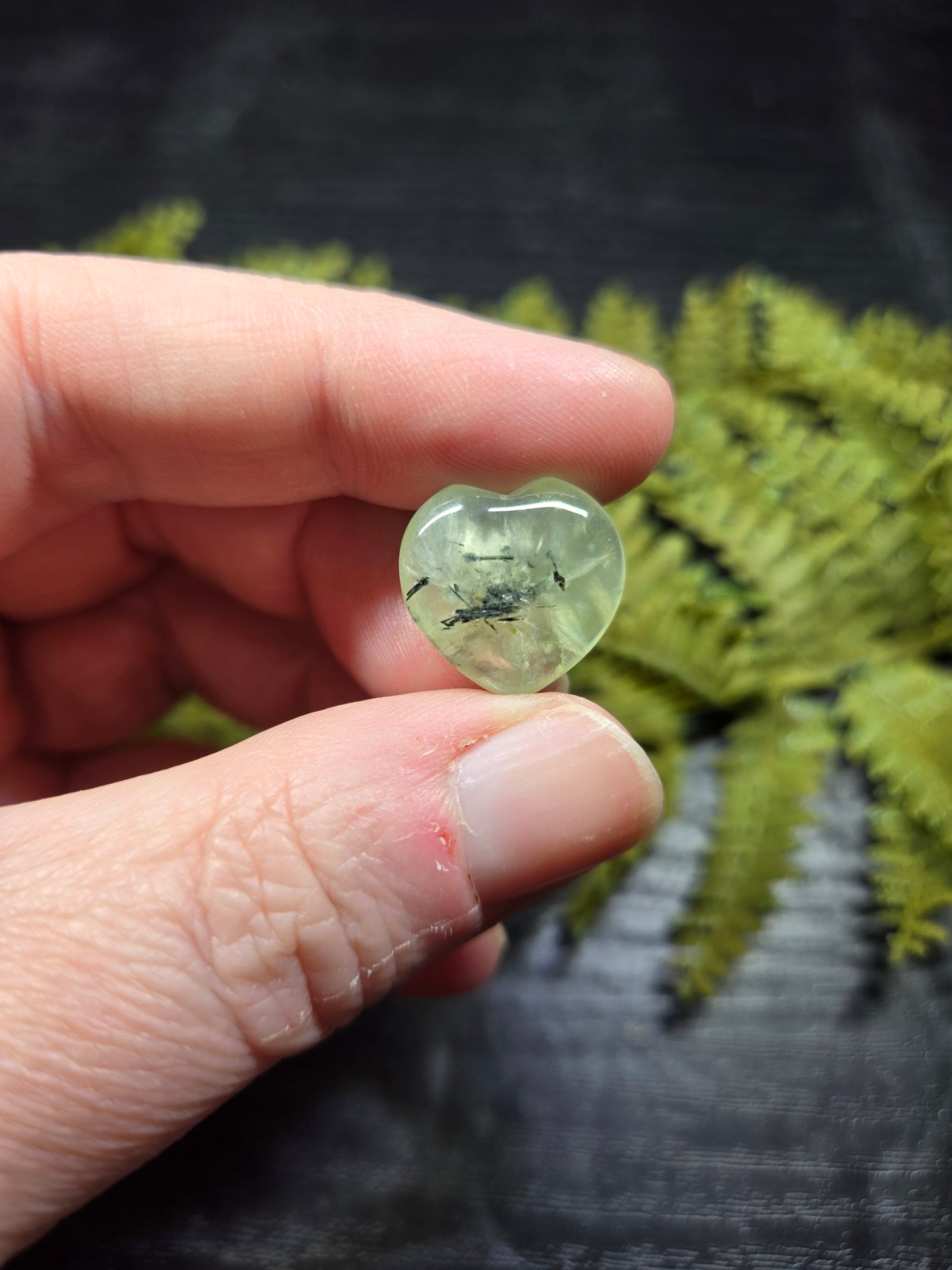 Prehnite & Epidote Mini Heart, Star or Moon