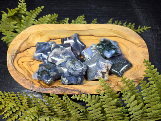 Moss Agate & Ocean Jasper Stars