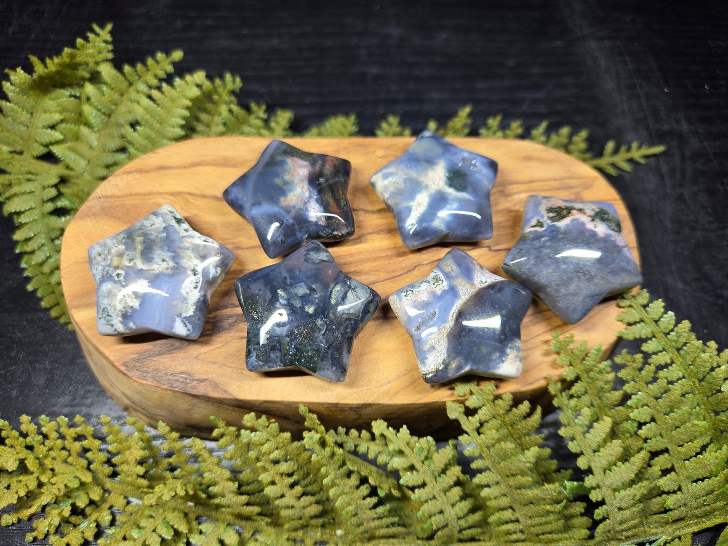 Moss Agate & Ocean Jasper Stars