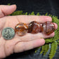 Fire Quartz Mini "Mento" Palm Stones