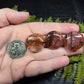 Fire Quartz Mini "Mento" Palm Stones