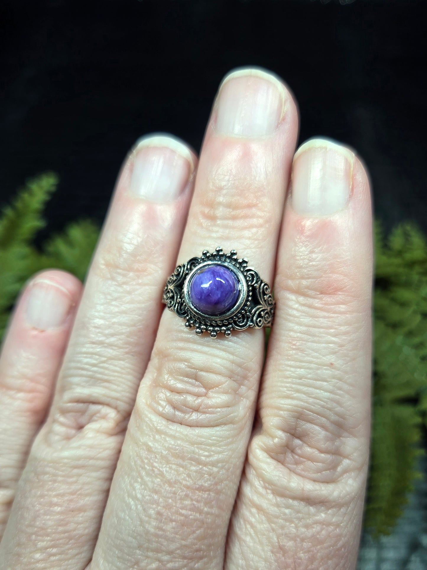 Charoite Adjustable Rings