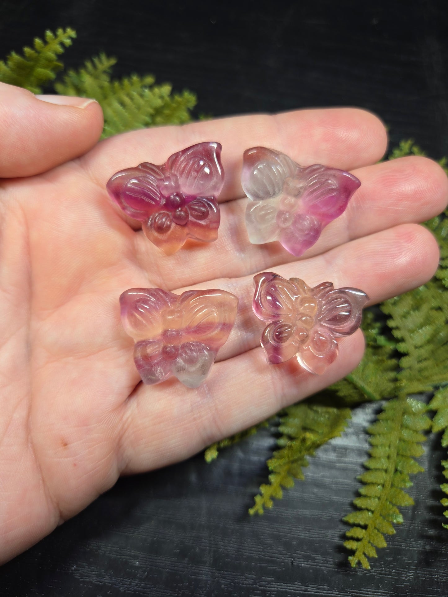 Mini Fluorite Butterflies