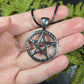 Textured Pentacle / Pentagram Necklace