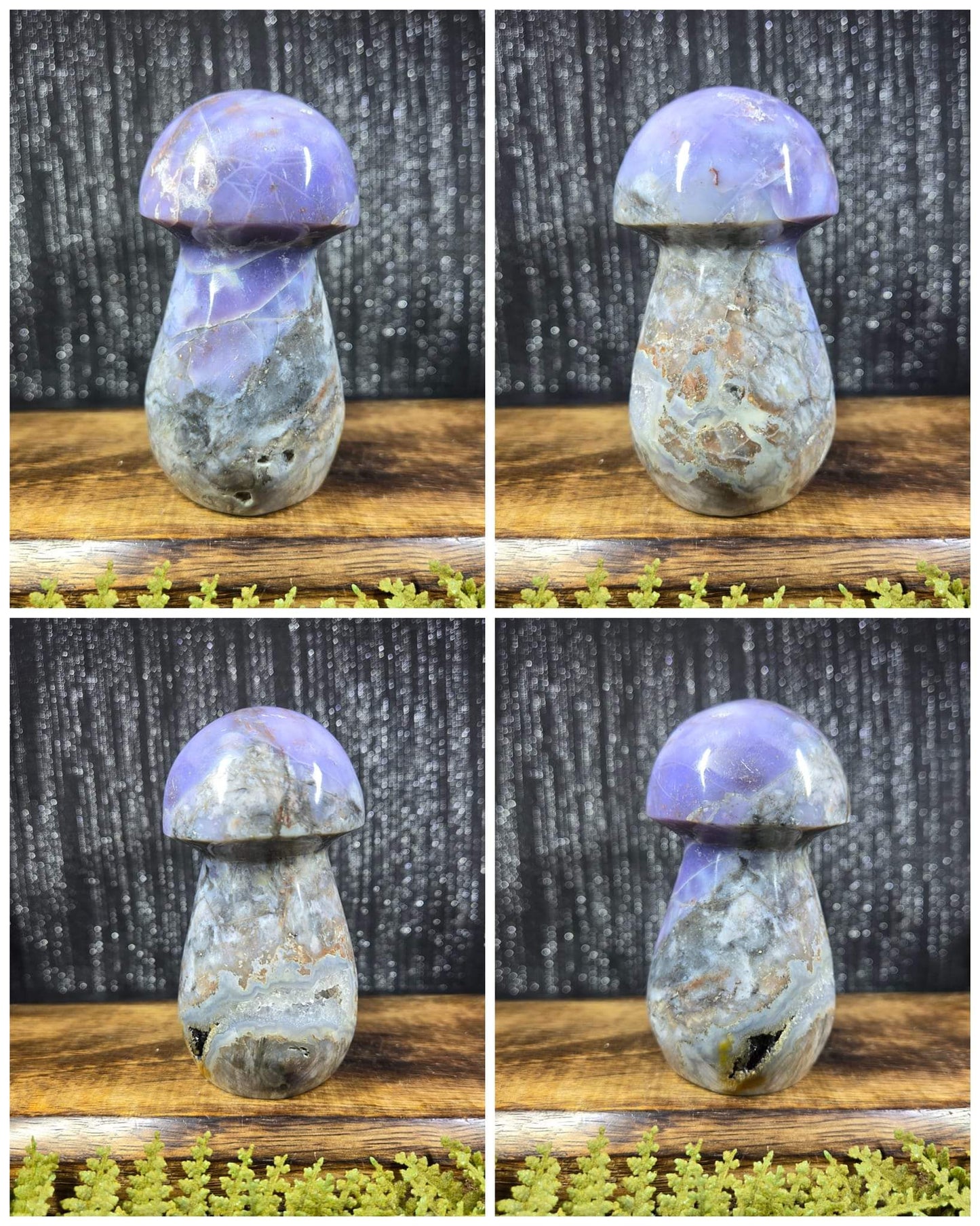 Violet agate mushroom - XL