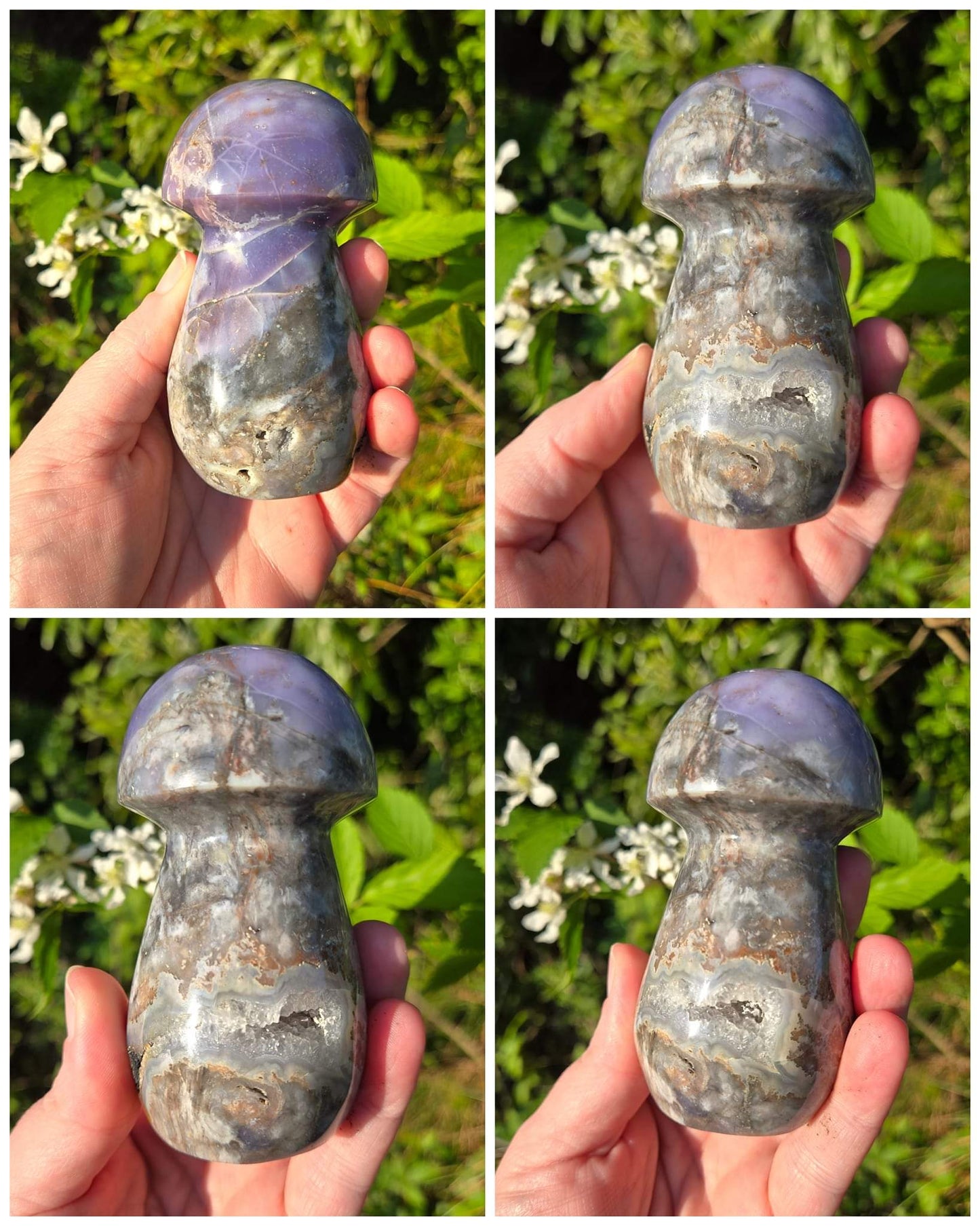 Violet agate mushroom - XL