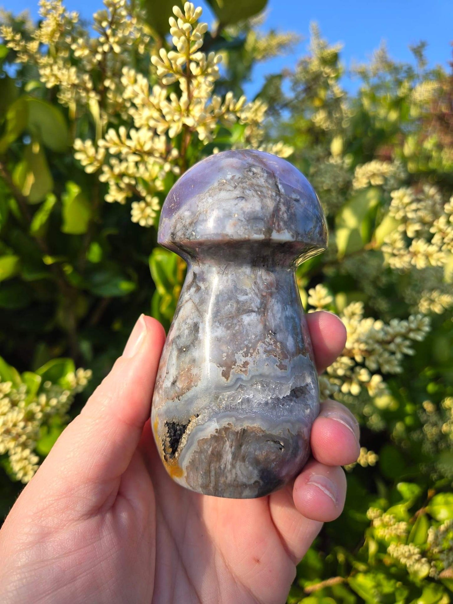 Violet agate mushroom - XL