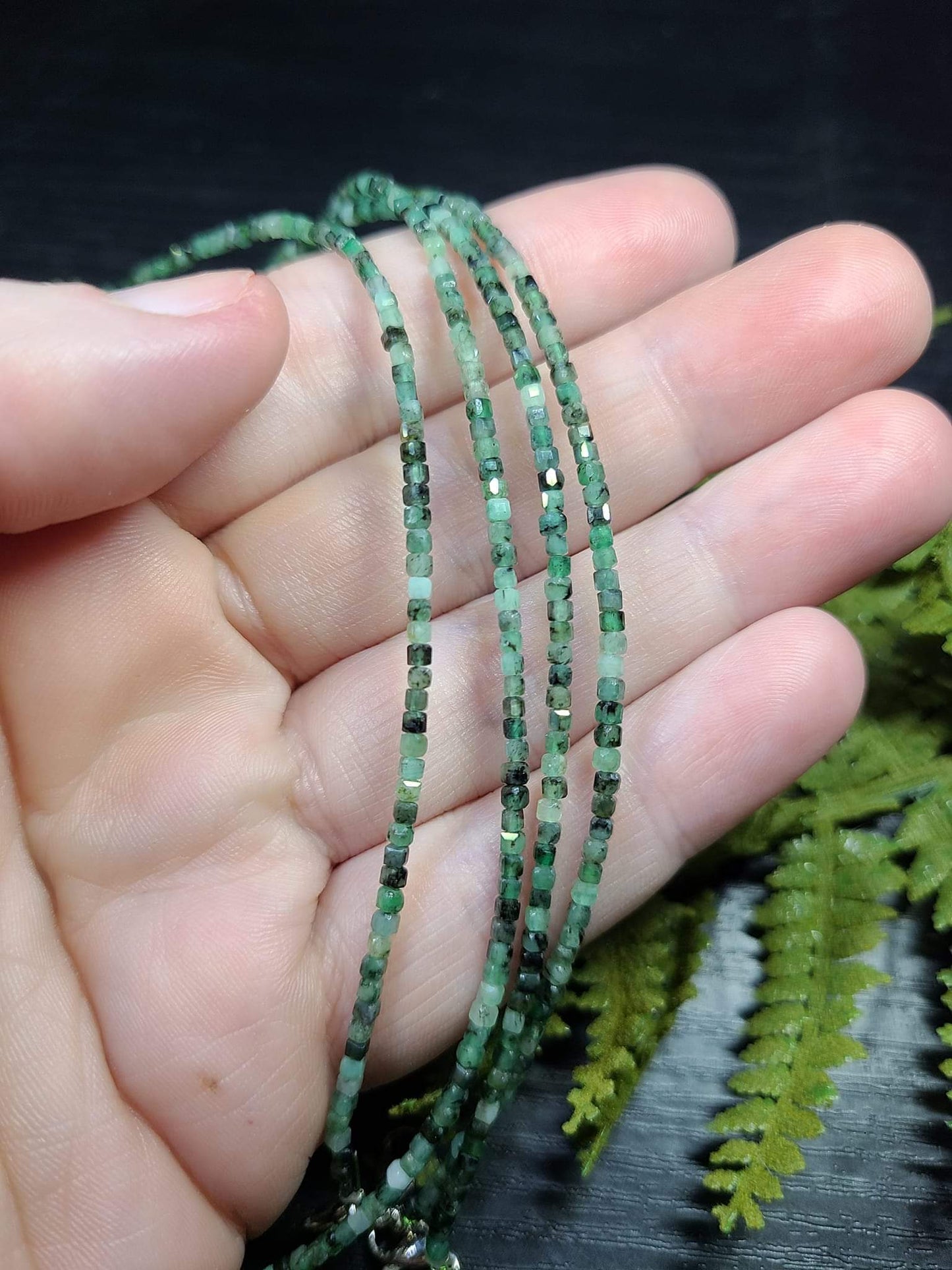 Emerald adjustable bracelet