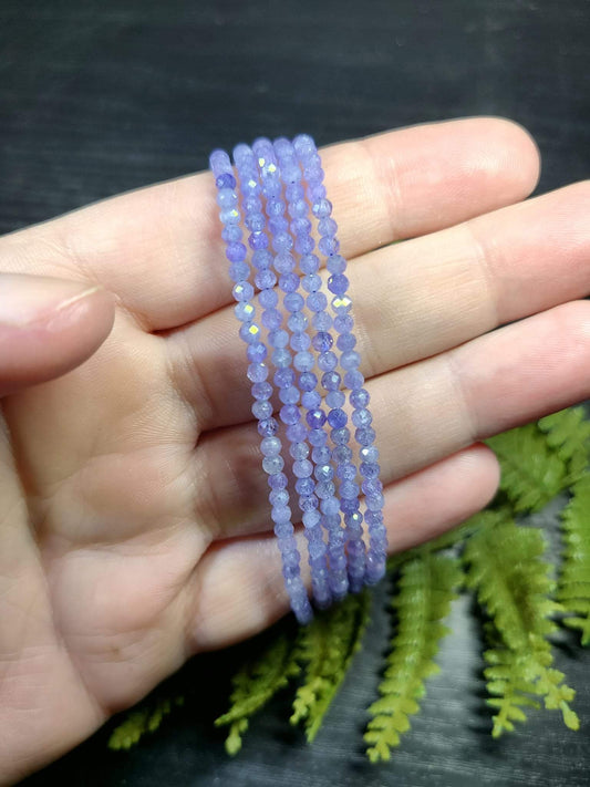 Faceted Tanzanite Adjustable Bracelets