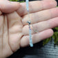 Faceted blue topaz adjustable bracelet