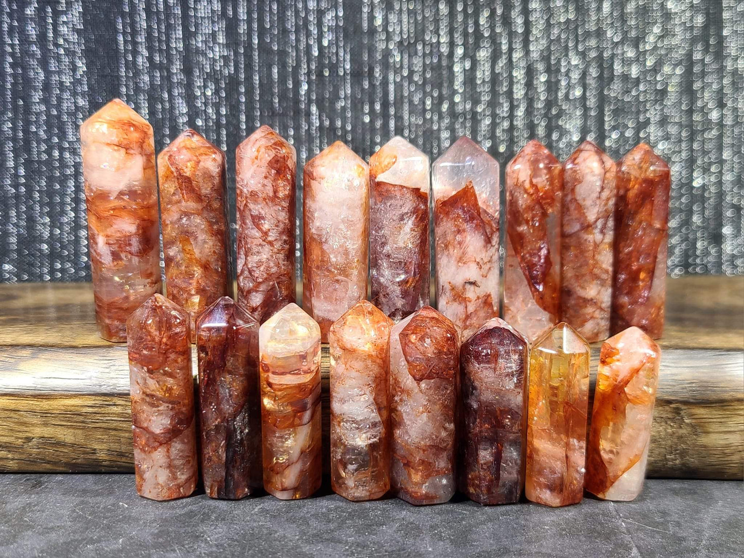 Fire Quartz (Hematite Included) Mini Towers