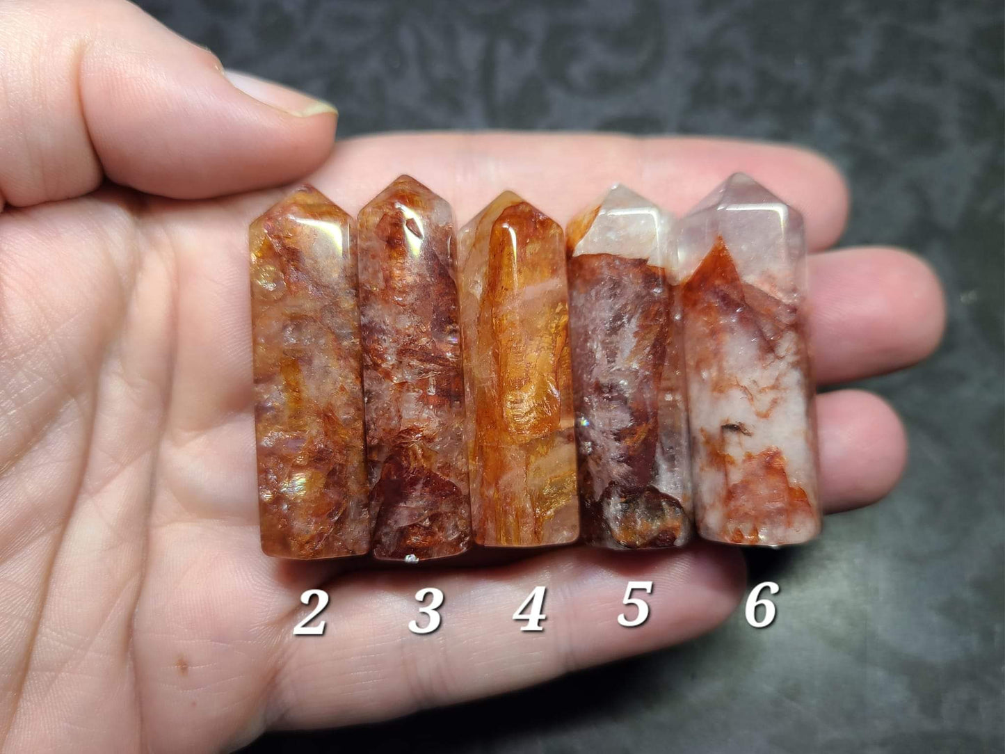 Fire Quartz (Hematite Included) Mini Towers