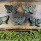 Gold sheen obsidian butterflies