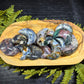 Moss Agate & Ocean Jasper Crescent Moons