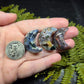 Moss Agate & Ocean Jasper Crescent Moons