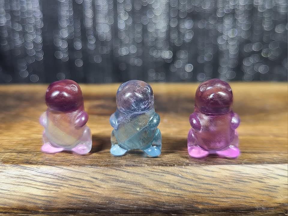 Micro Fluorite Chubby Dinosaurs