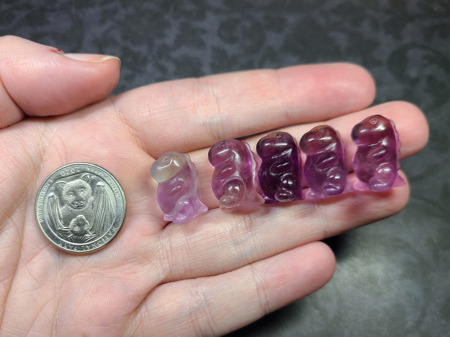 Micro Fluorite Chubby Dinosaurs