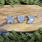 Grey Moonstone Mini Heart, Star or Moon