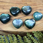 Purple or Green Gem Lepidolite Mini Hearts