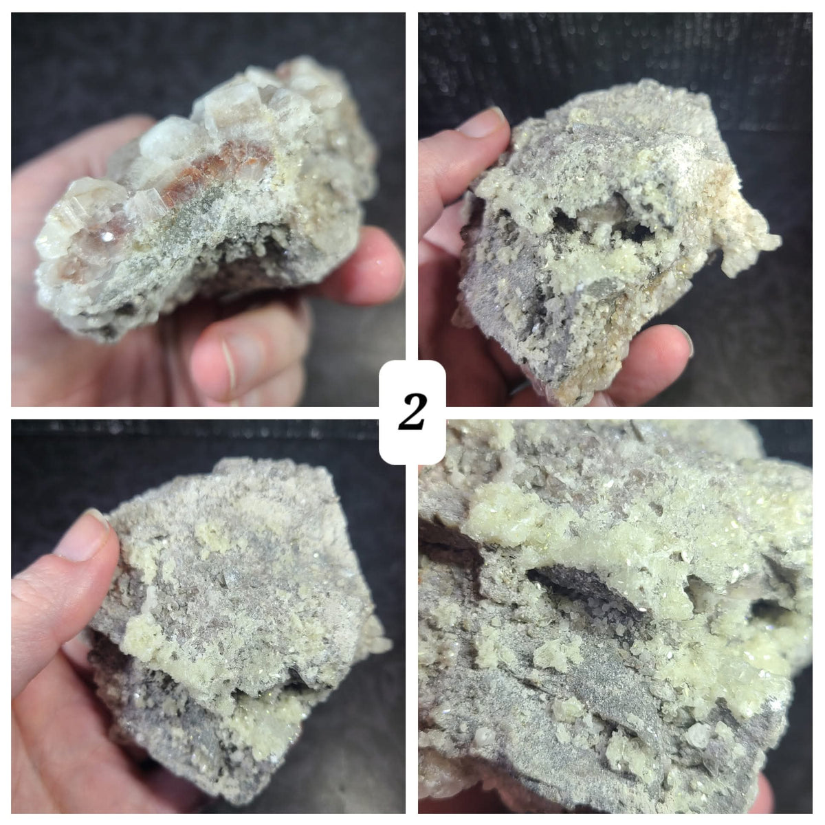 Moscona Calcite on Barite & Dolomite Specimens | SPAIN