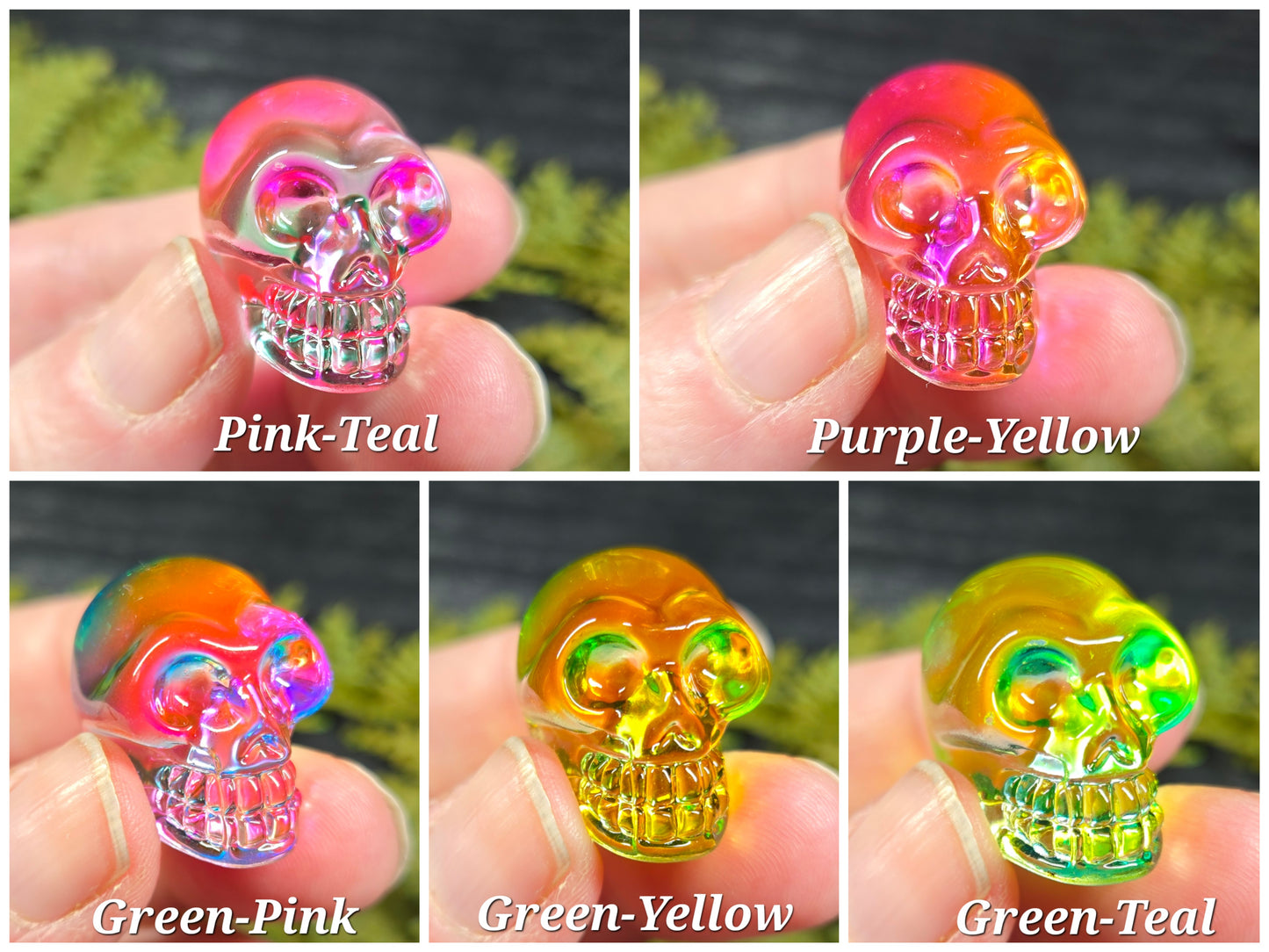 Aura crystal mini skull