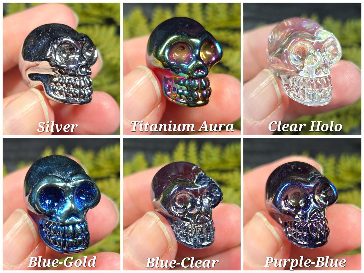 Aura crystal mini skull