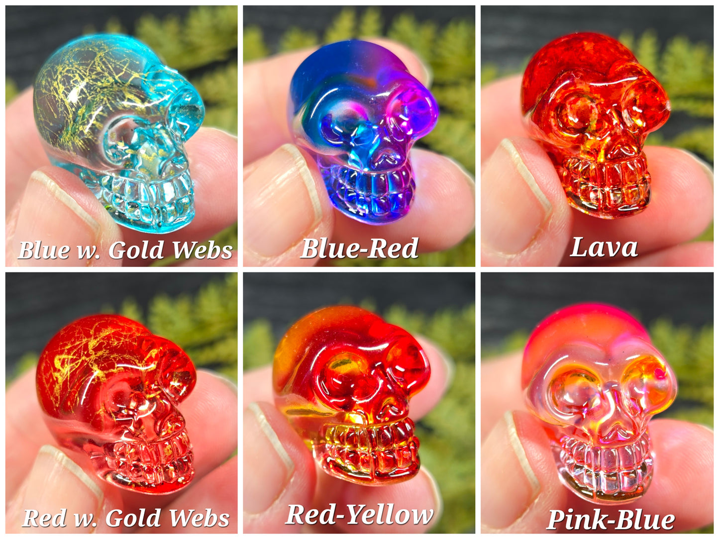 Aura crystal mini skull