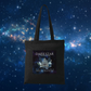 Dark Star Curiosities cotton tote bag with winged ouija planchette and celestial design