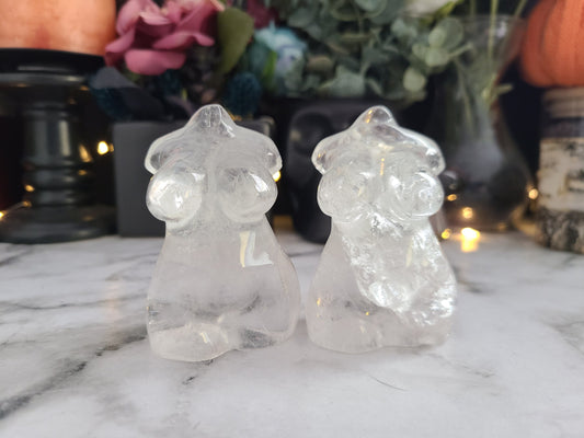 Plus size Clear Quartz Crystal Goddess Body| Ultra high quality, curvy, plus size, body positive, Divine feminine Crystal woman's body