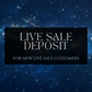 Live Sale - New Customer Deposit