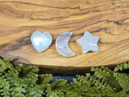 Moonstone Mini Heart, Star or Crescent Moon