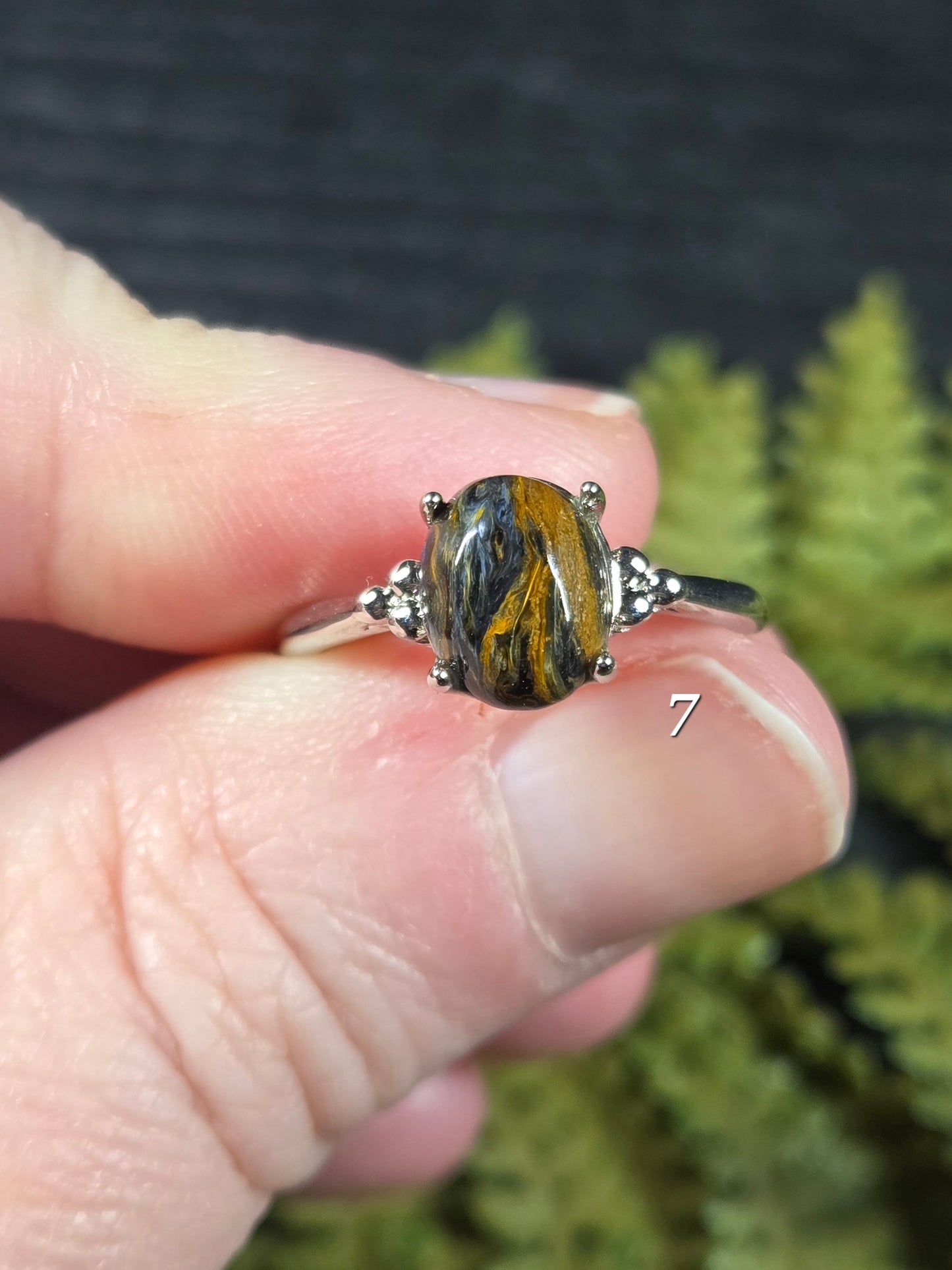 Pietersite Adjustable Rings