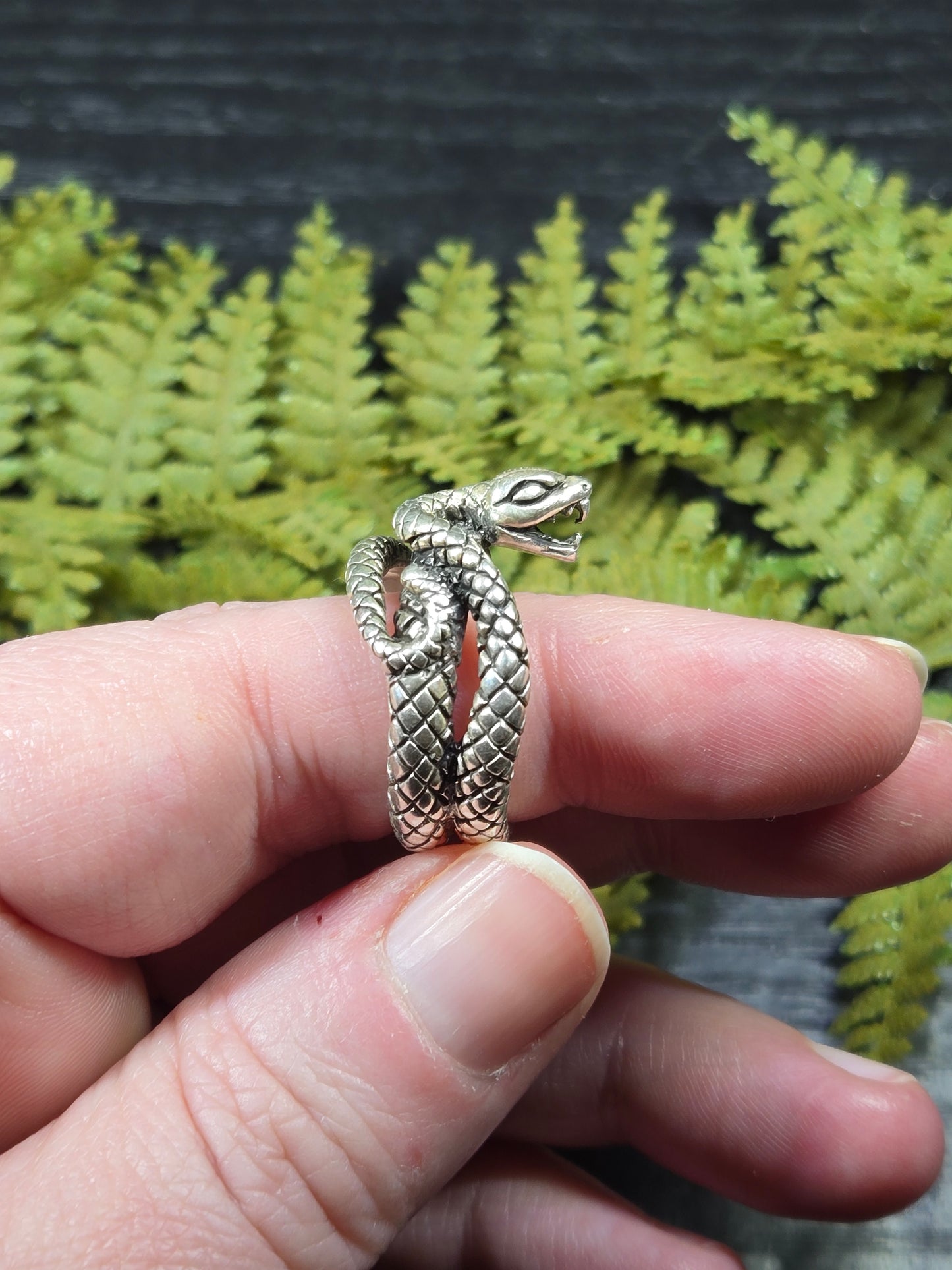 Sterling Silver Snake Ring