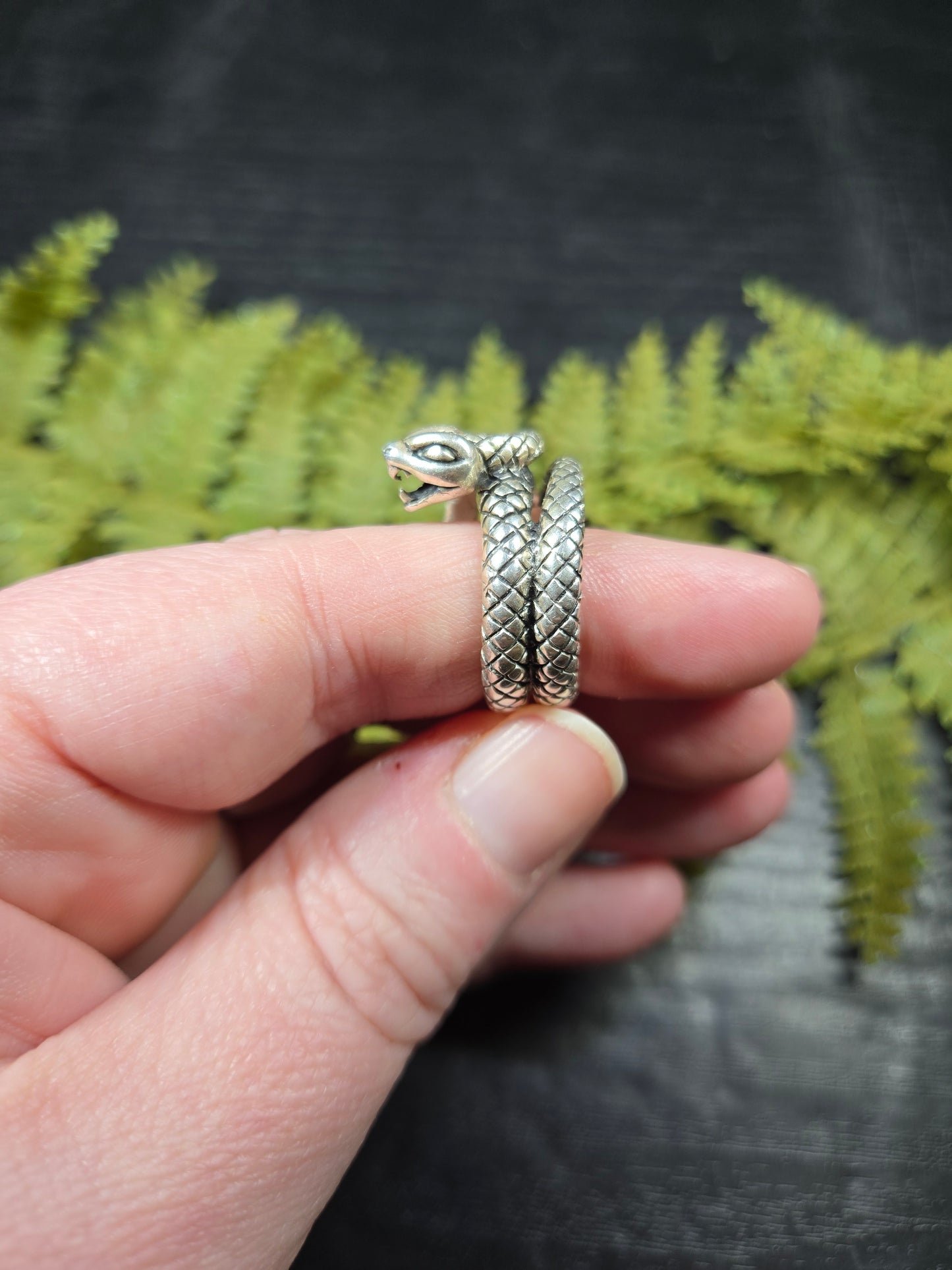 Sterling Silver Snake Ring