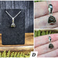 Moldavite Necklaces (with silver chain)