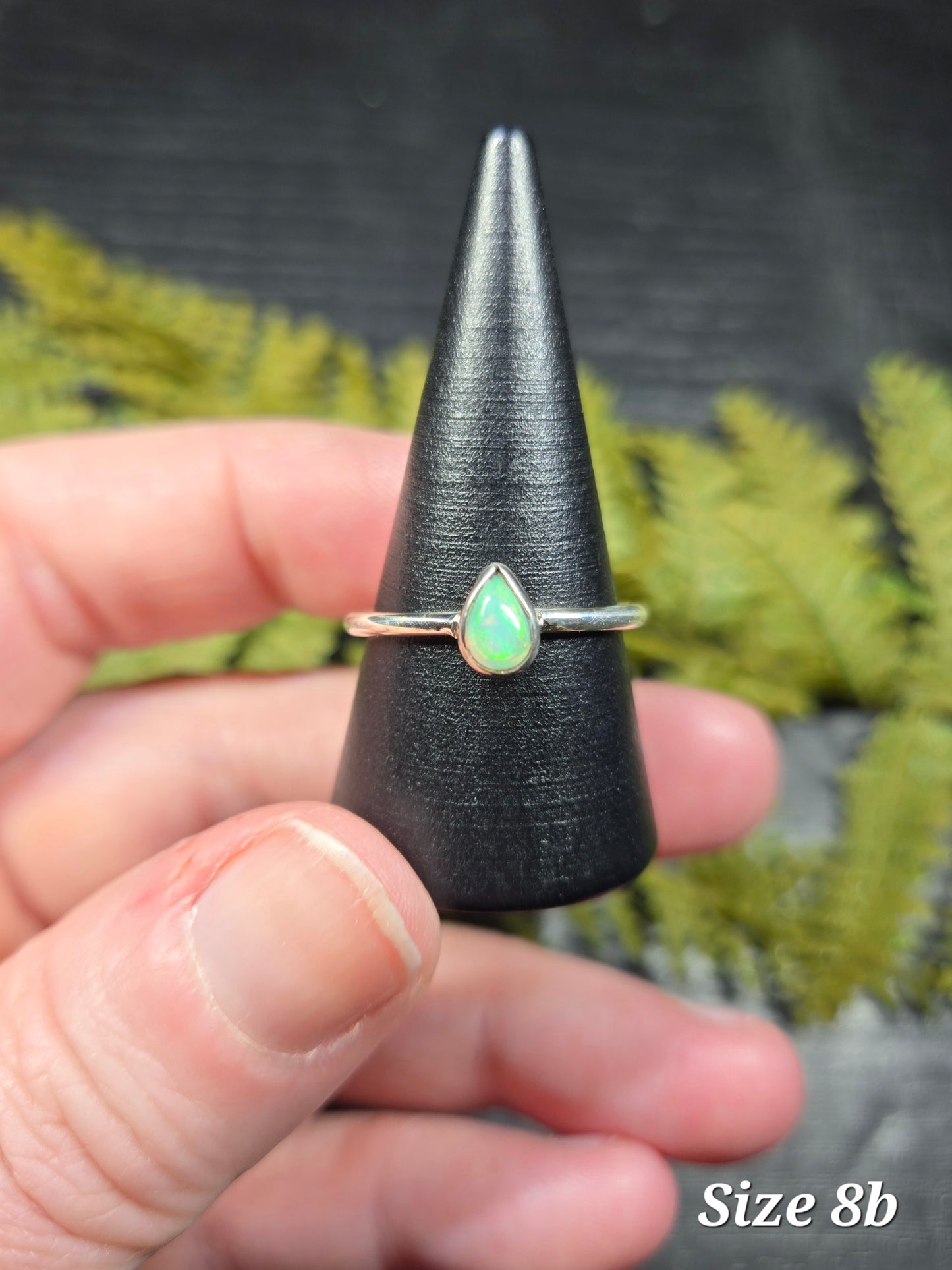 Ethiopian Opal Sterling Silver Rings (sized)