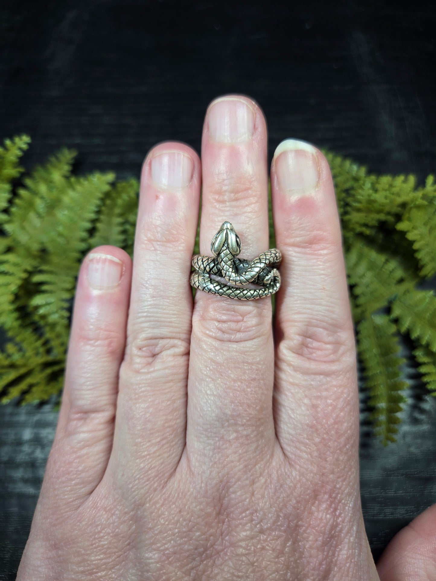 Sterling Silver Snake Ring