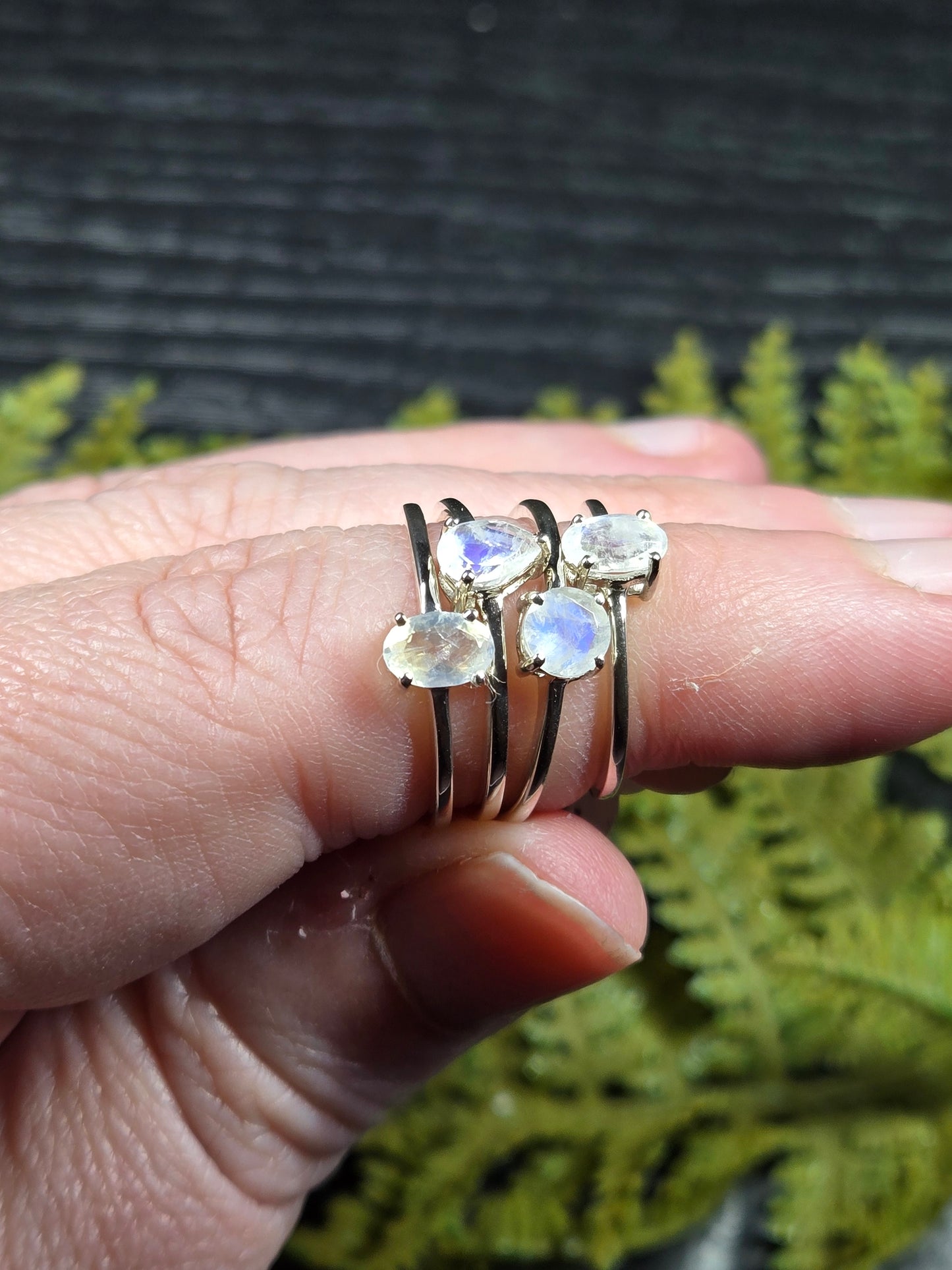 Moonstone Sterling Silver Rings