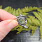 Faceted Clear Quartz & Snake Adjustable Ring