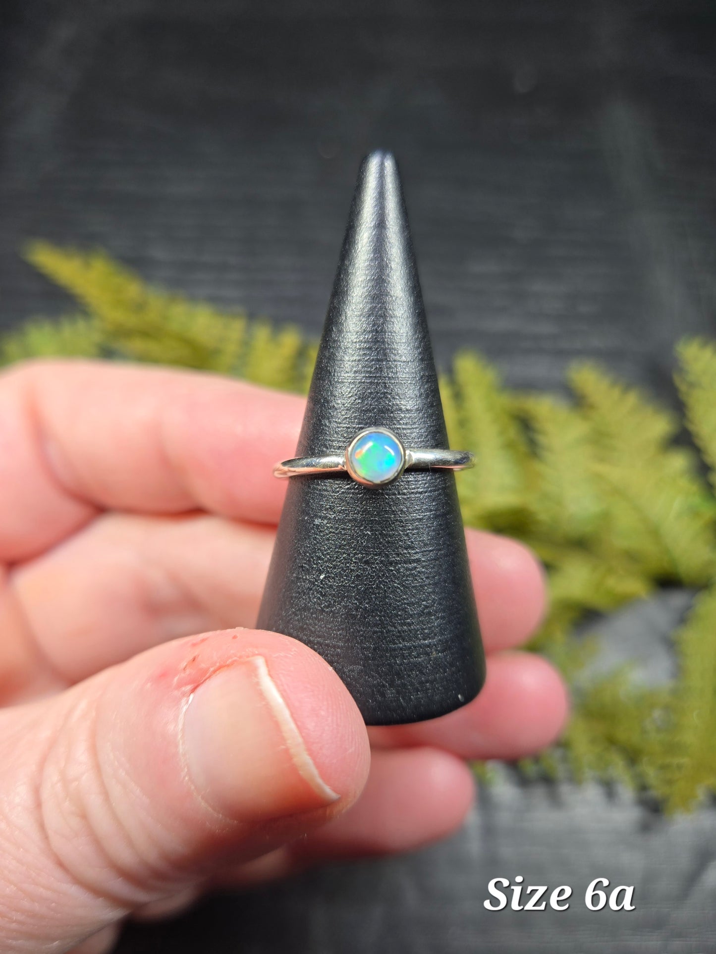 Ethiopian Opal Sterling Silver Rings (sized)