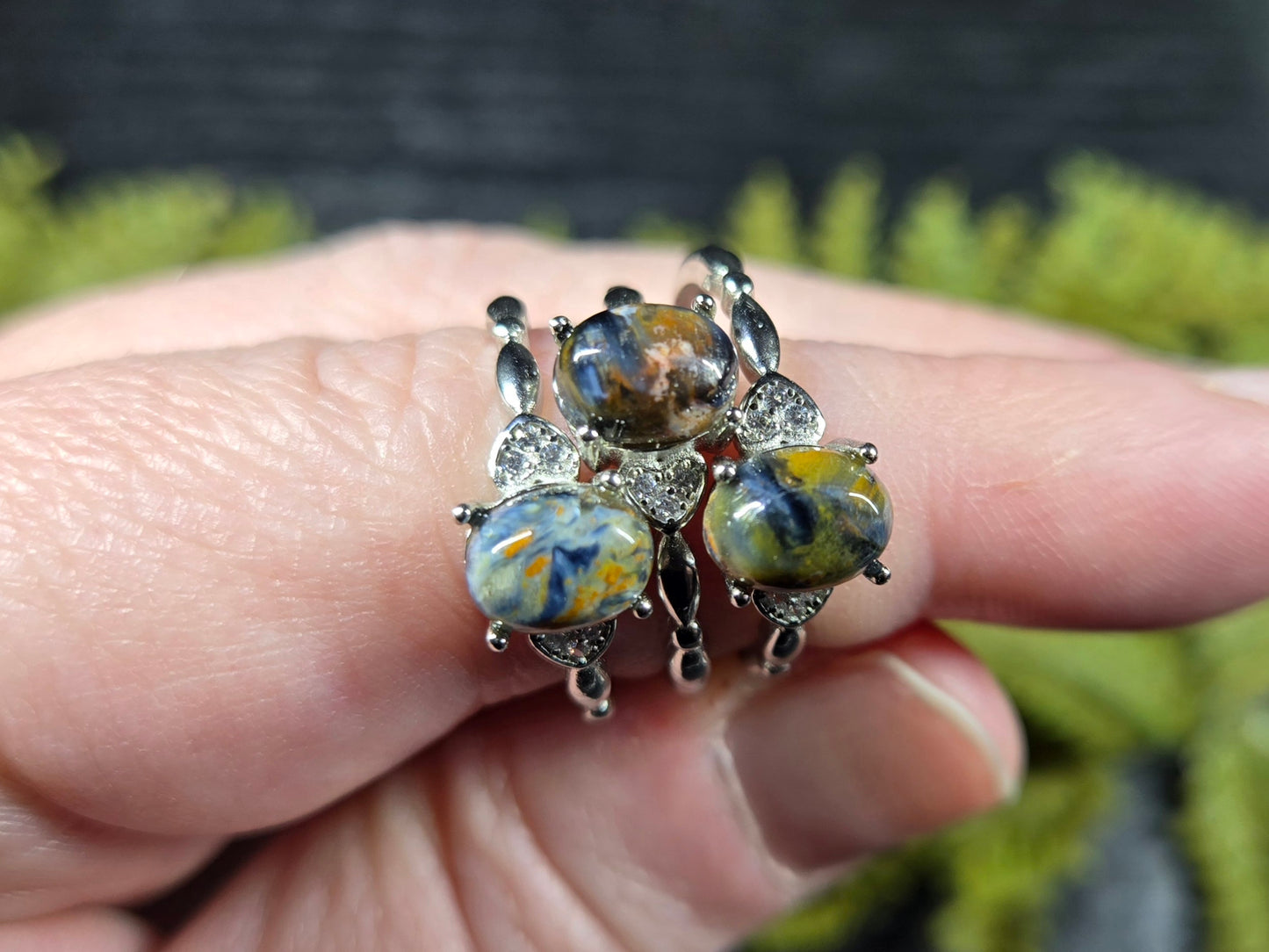 Pietersite Adjustable Rings