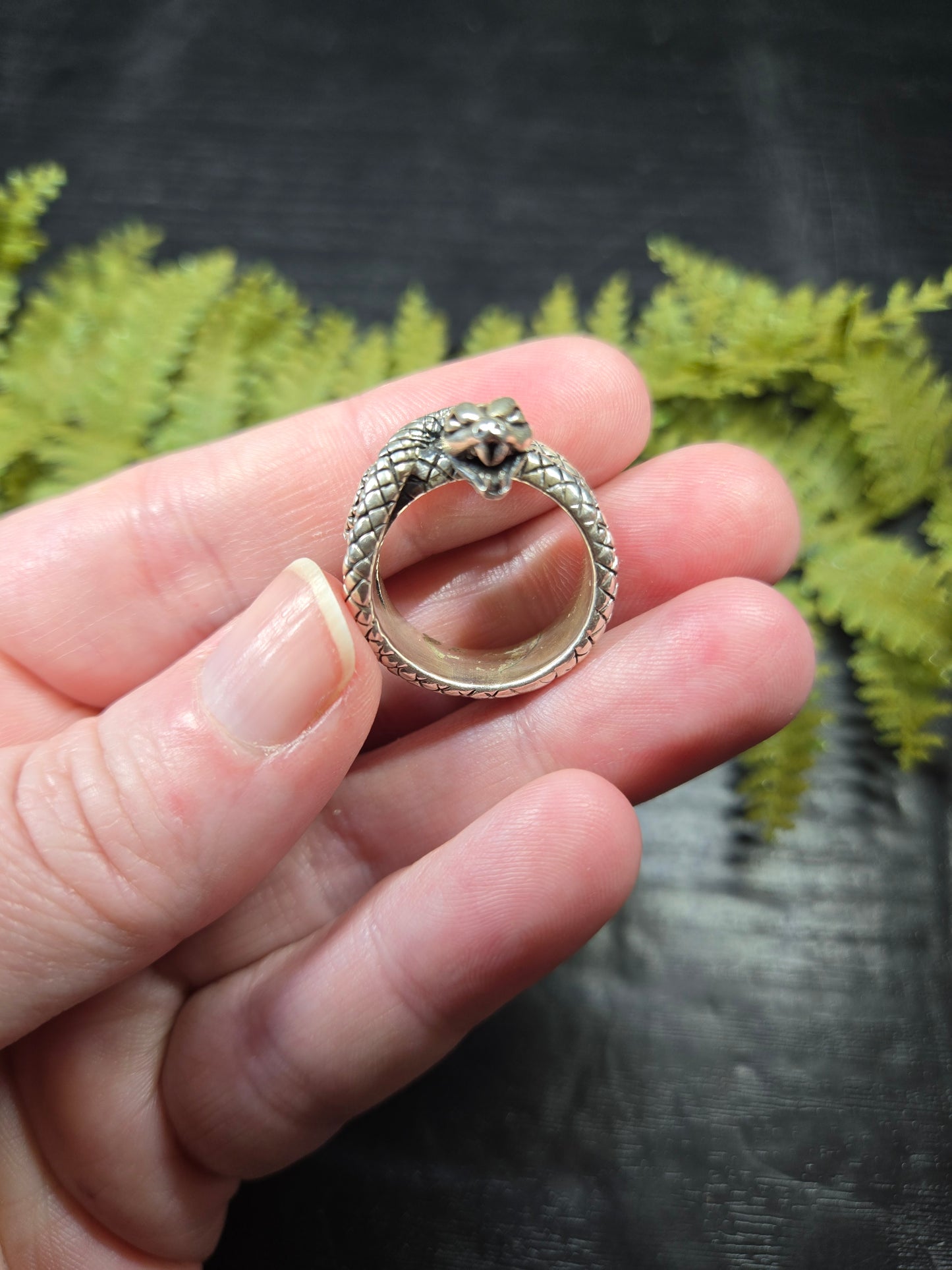 Sterling Silver Snake Ring