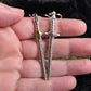 Starborn Sword & Peridot Statement earrings | Sterling Silver