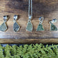 Moldavite Necklaces (with braided cord)