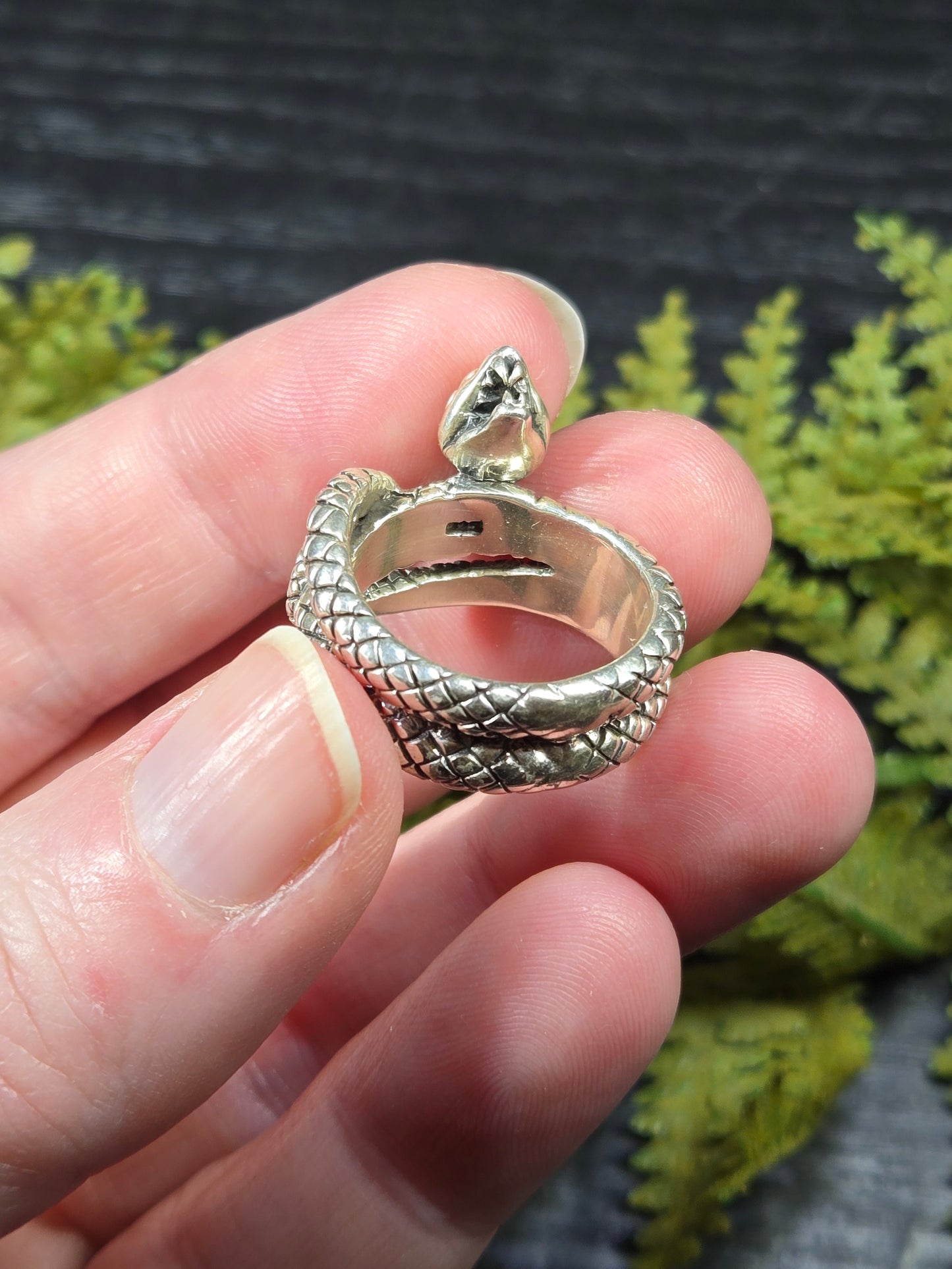 Sterling Silver Snake Ring