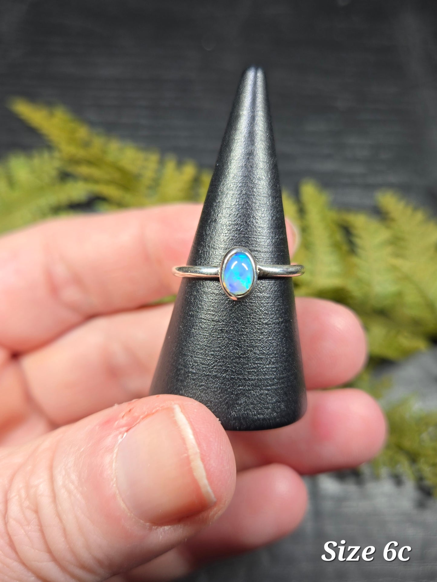 Ethiopian Opal Sterling Silver Rings (sized)