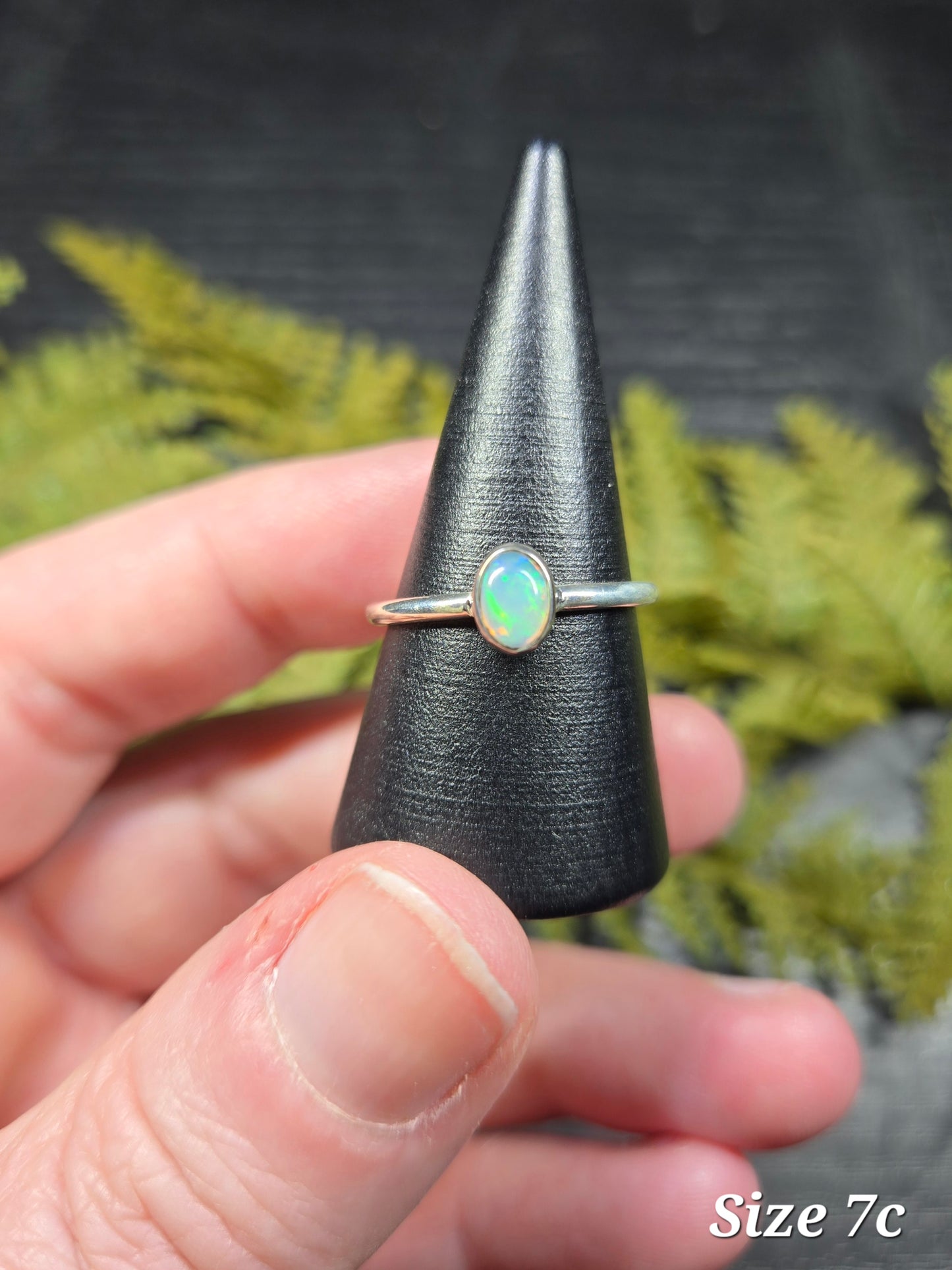 Ethiopian Opal Sterling Silver Rings (sized)