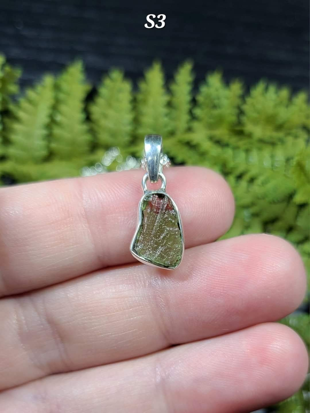 Moldavite Necklaces (with braided cord)