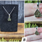 Moldavite Necklaces (with silver chain)