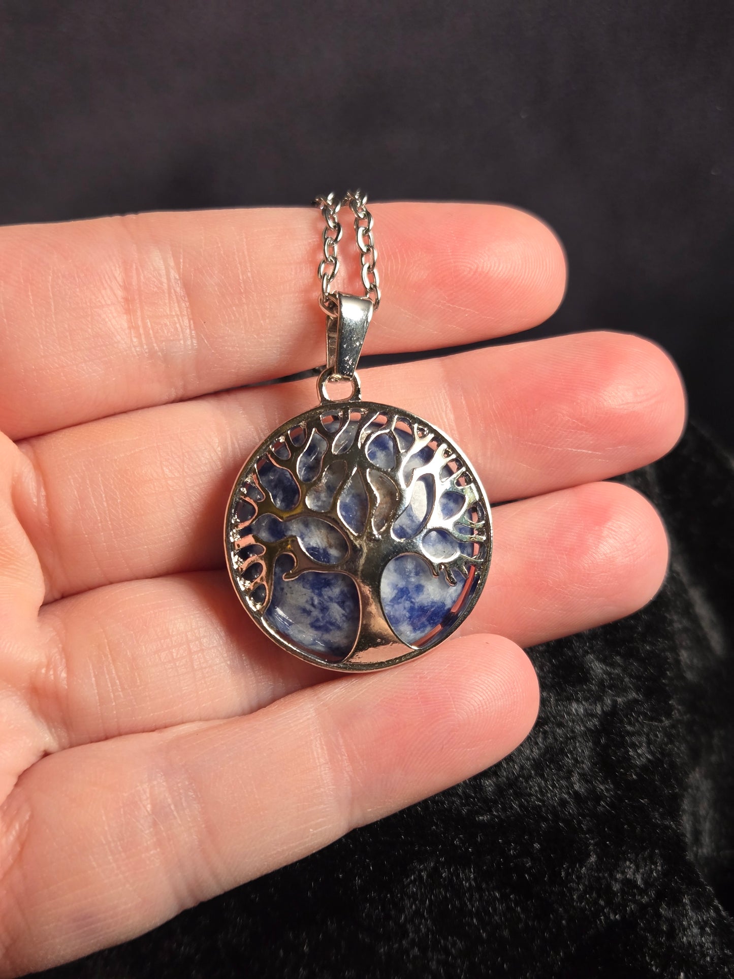 Sodalite Tree of Life Necklace
